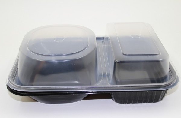 2 Bölmeli Hamburger Kabı Set - V410 ( 400 Adet )
