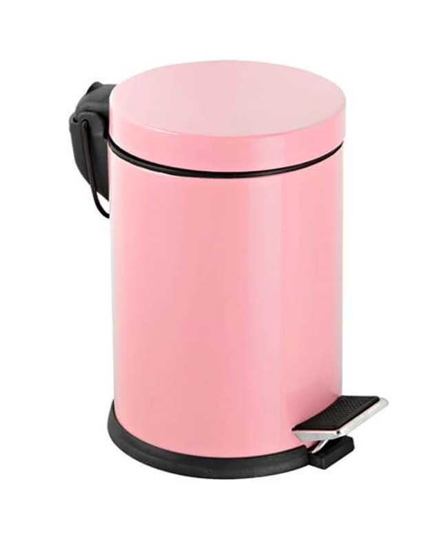 5 Lt Pedallı Çöp Kovası Pembe ( 1 Adet )