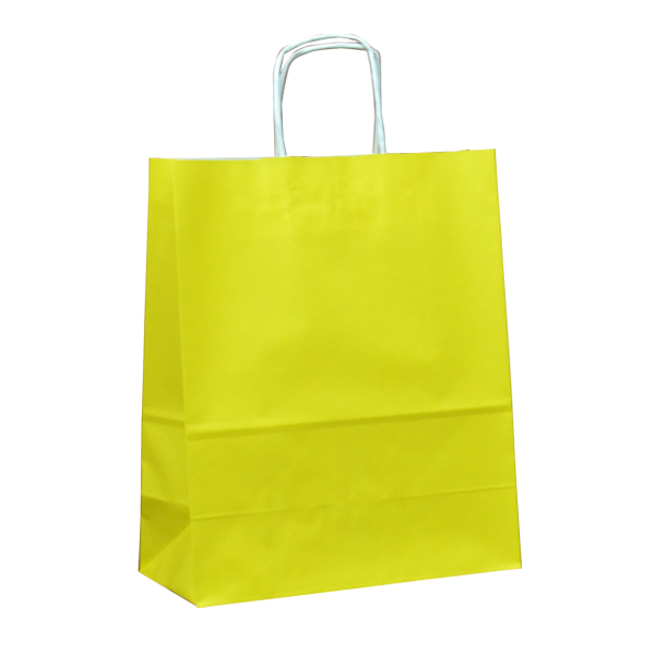 Büküm Saplı Kağıt Çanta Renkli 32x40x12 cm ( 100 Adet )