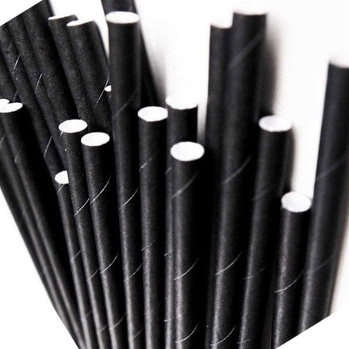 Hijyenik Kağıt Pipet Siyah ( 98 Adet )