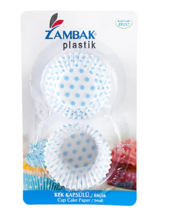 Kek Kapsülü Baskılı Küçük ( 80 Paket )