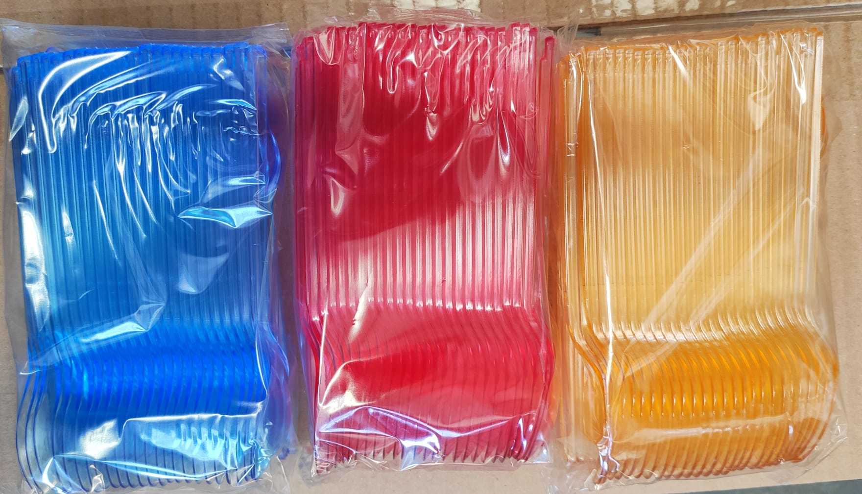 Plastik Dondurma Kaşığı Renkli ( 50 Adet )