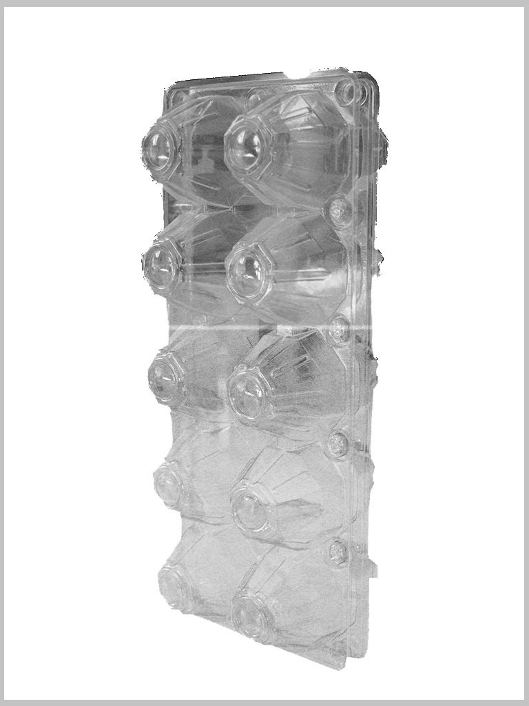 Şeffaf Yumurta Viyolü  10'lu (600 Adet)