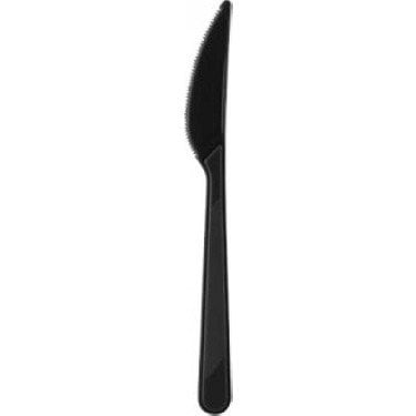 Siyah Lüks Plastik Bıçak ( 2000 Adet )