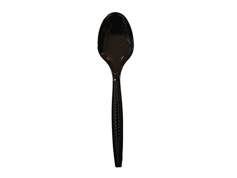 Siyah Lüks Plastik Büyük Kaşık ( 1000 Adet )