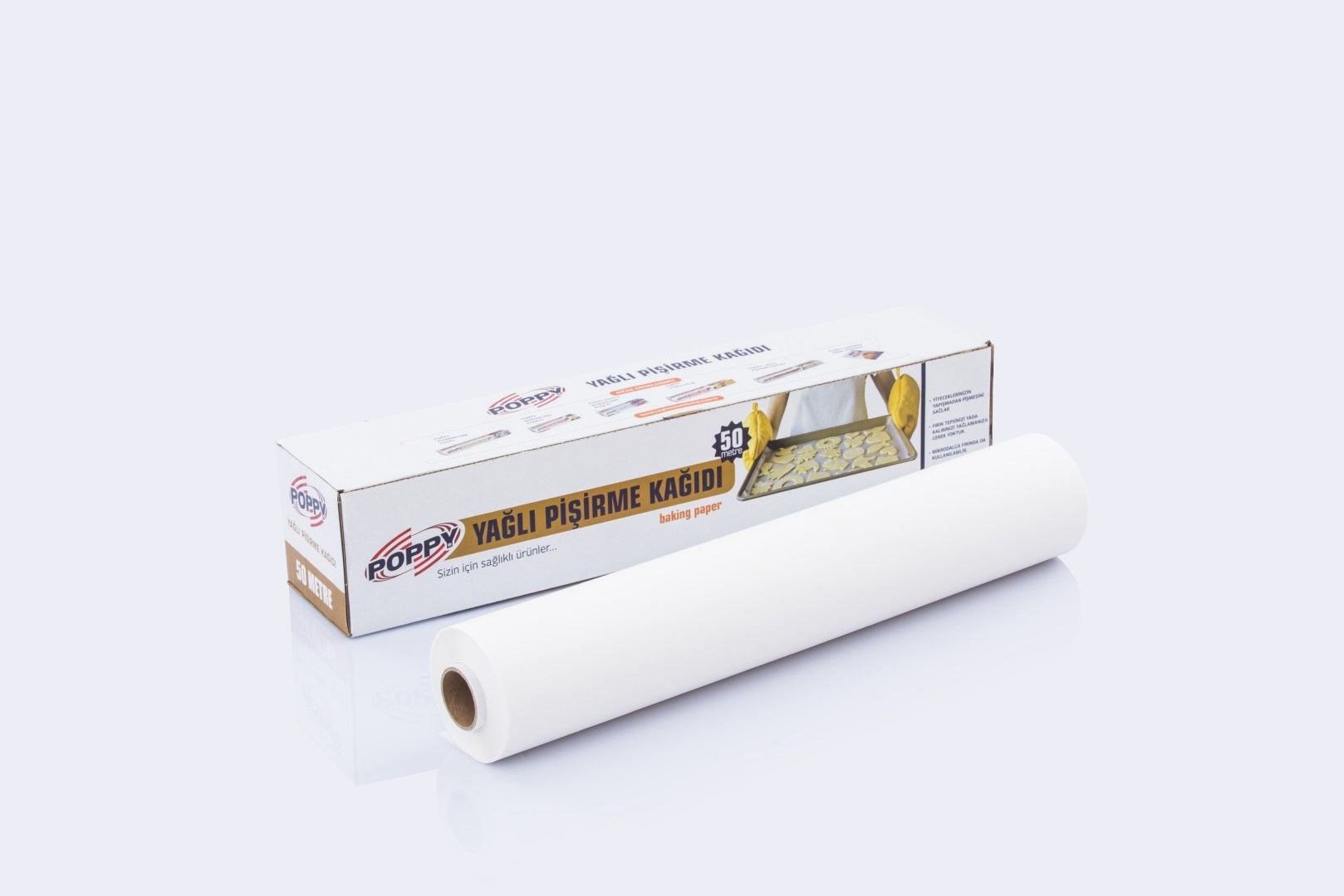 Yağlı Pişirme Kağıdı 50 mt ( 1 Kutu )