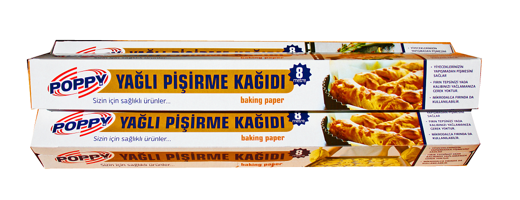 Yağlı Pişirme Kağıdı 8 mt ( 48 Kutu )